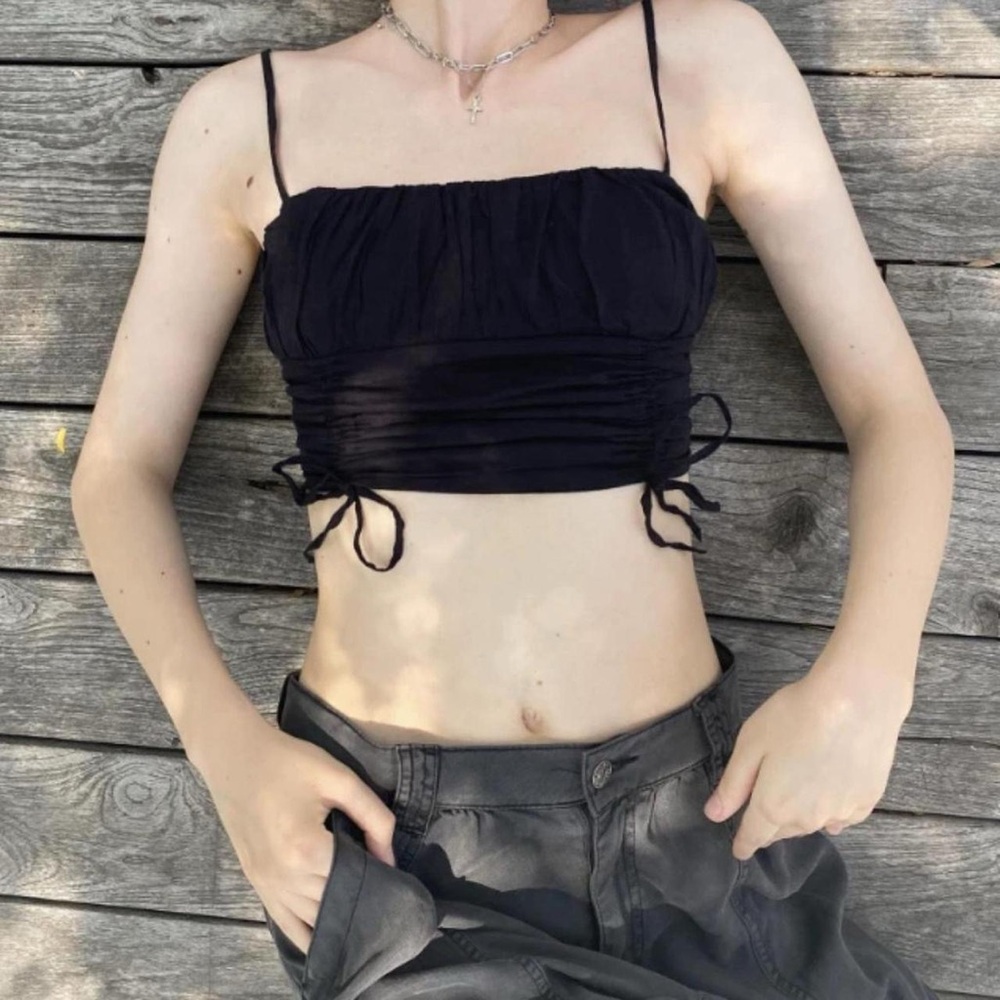 Urban Outfitters Women's Deja Cinched Cami in Black Size SMALL